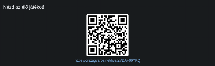 QR-kód a közönségnek